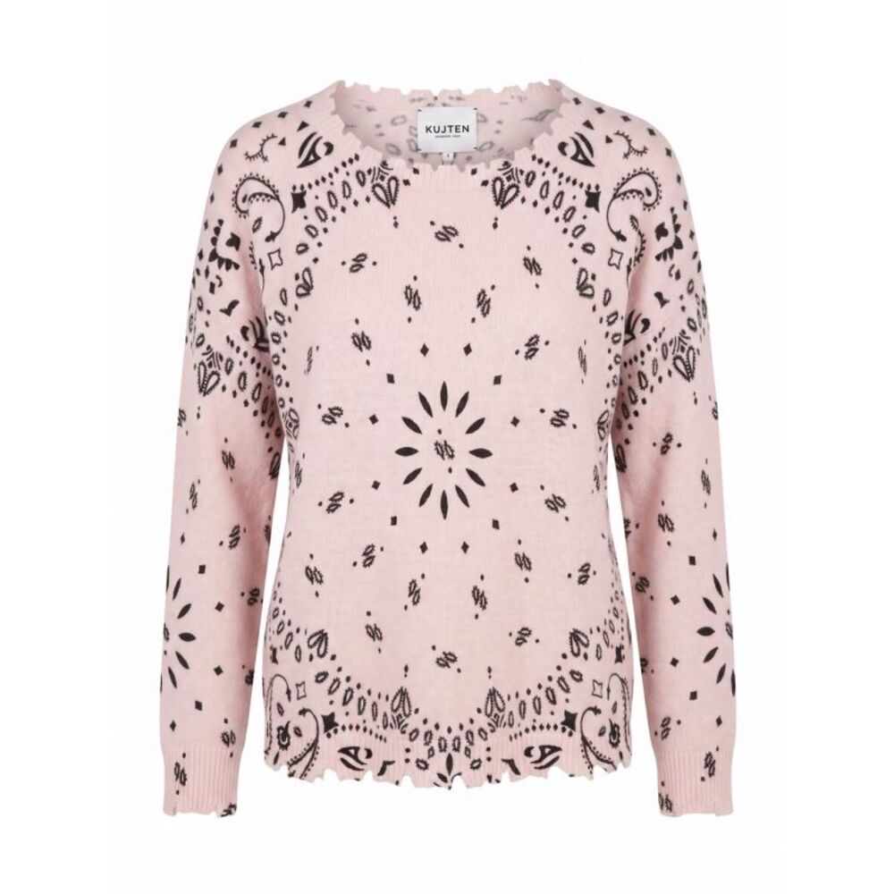 Kujten Women `Mela Bandana` Round Neck Sweater